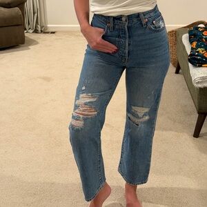 Levi’s ribcage straight ankle